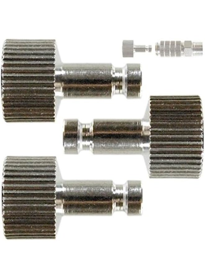 Master Airbrush Quick Connect Fittings 1/8" Male Coupler Airbrush Adapter (3 Pack) - Universal Airbrush Connector Quick Disconnect System for Air Hose
