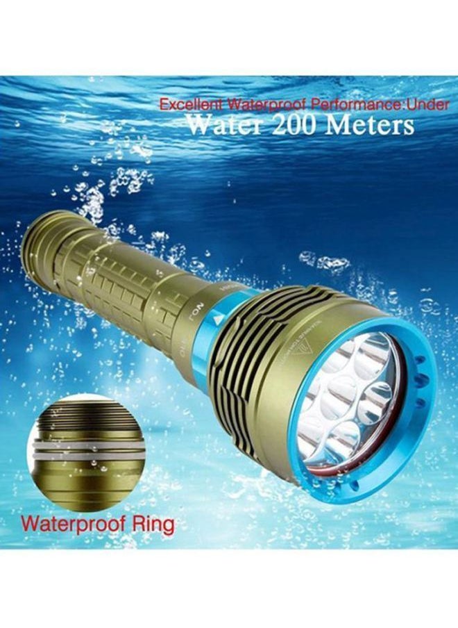 NIBEMINENT Scuba Diving Flashlight Green  - Image 4