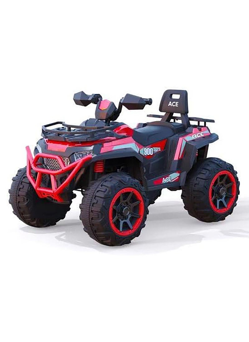 Lovely Baby Kids Powered Riding Ride On Electric Quad Bike, Four wheels Motor Bike LB 404E - Red - Image 1