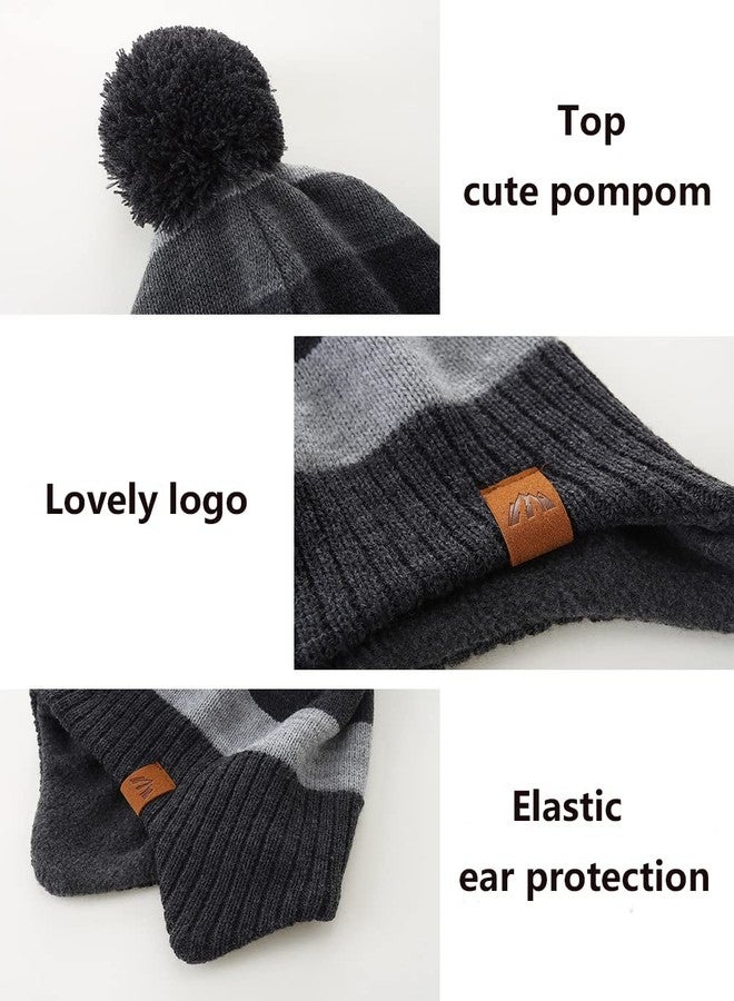 AHAHA Baby Winter Hat Kids Beanies with Earflap Upgrade Fleece-Lined Skiing Toddler Hat - Image 4