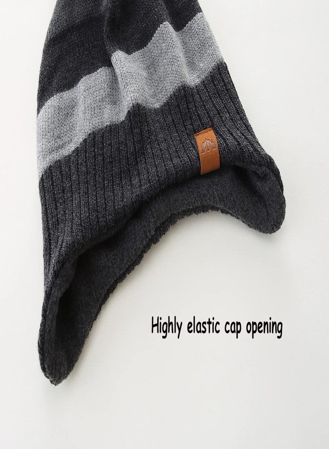 AHAHA Baby Winter Hat Kids Beanies with Earflap Upgrade Fleece-Lined Skiing Toddler Hat - Image 3
