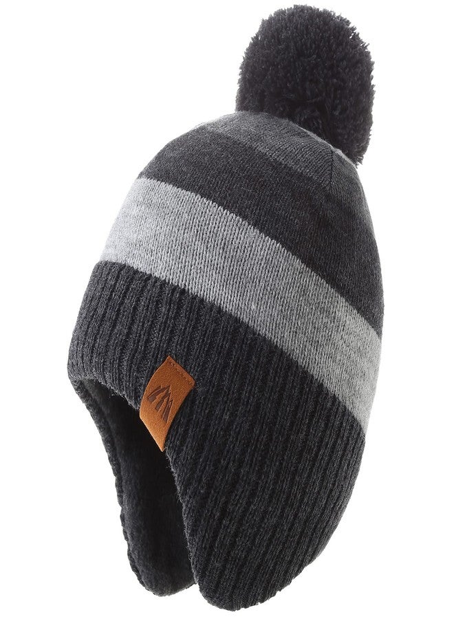 AHAHA Baby Winter Hat Kids Beanies with Earflap Upgrade Fleece-Lined Skiing Toddler Hat - Image 1