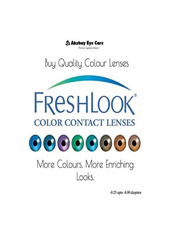 Alcon Freshlook Colorblends - Monthly Color Contact Lenses (-00.00, Sterling Gray, Pack of 2) | From Alcon - Image 2