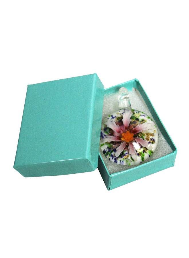 Mooca 100 Pcs Number 11 Cardboard Paper Cotton Filled Boxes Gift Case For Small Earrings/Pendants Or Gemstones 2 1/8 W X 1 5/8 D X 3/4 H In Glossy Teal Blue - Image 5
