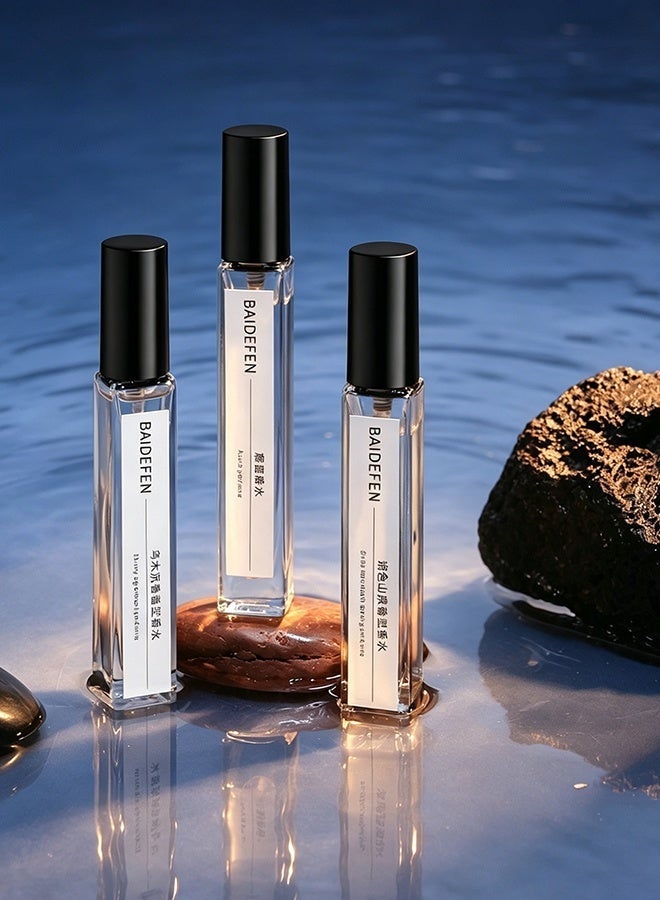 بايديفين عينات عطر بخاخ صغيرة 10 مل للجنسين | 3 عبوات بنفس الرائحة في الطقم، عطر محمول للسفر بروائح متنوعة، مثالي للهدايا - Image 2