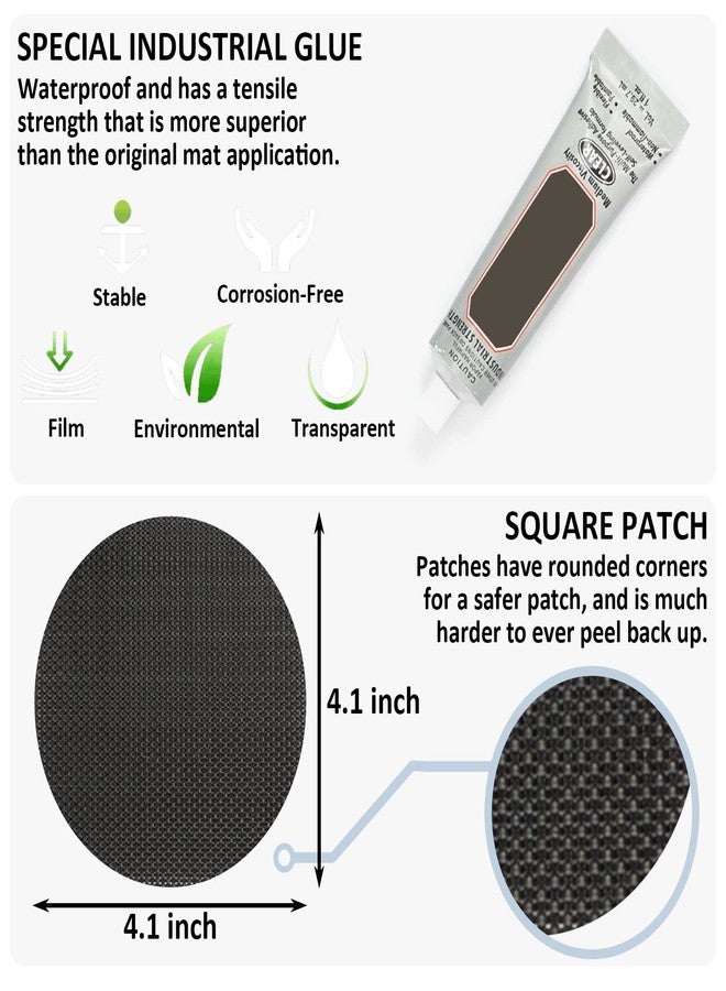 ifeolo Hareyou Trampoline Patch Repair Kit 4 inch Circle On Patches | Repair Trampoline Mat Tear or Hole - Pack of 4 - Image 2