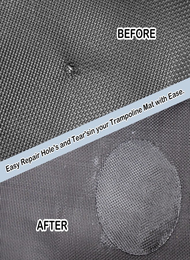ifeolo Hareyou Trampoline Patch Repair Kit 4 inch Circle On Patches | Repair Trampoline Mat Tear or Hole - Pack of 4 - Image 5
