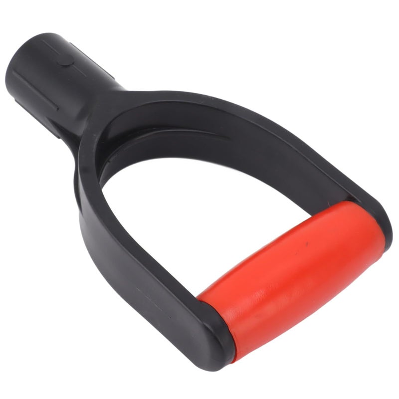 Red Black PVC Snow Shovel Lightweight Nonslip Handle for Snow Clearing and Garden Raking - Image 4