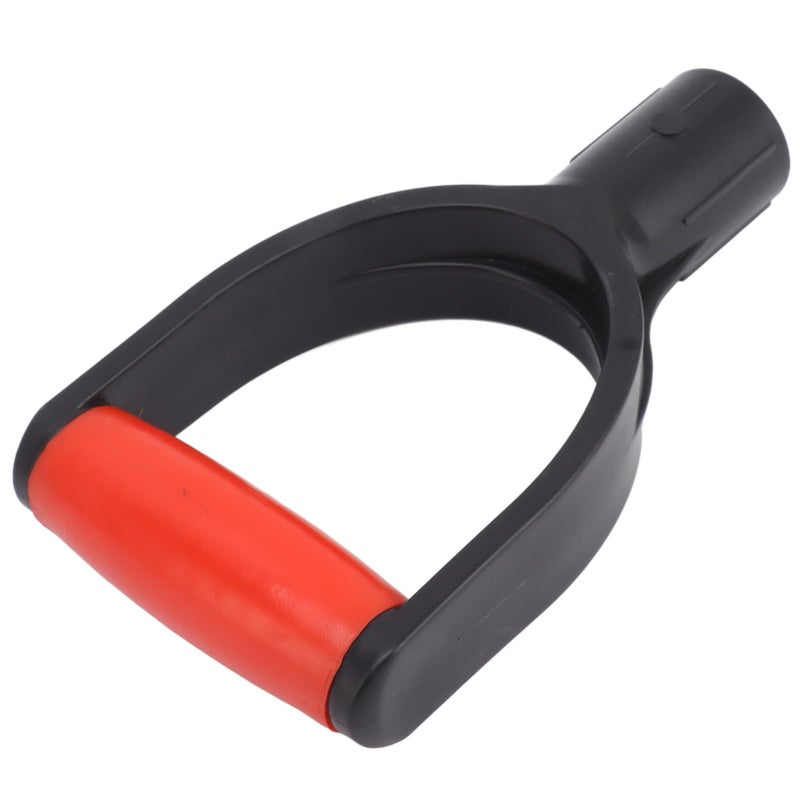 Red Black PVC Snow Shovel Lightweight Nonslip Handle for Snow Clearing and Garden Raking - Image 2