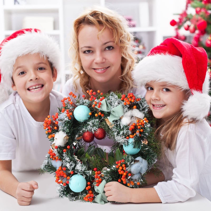 BBTO توت هولي الاصطناعي من بي بي تي أو على سيقان سلكية 250 ساق مع 500 قطعة توت مزيف بقطر 8 مم لتزيين شجرة عيد الميلاد واستخدامات الحرف اليدوية وهدية حفلات الزفاف (أصفر أحمر) - Image 4