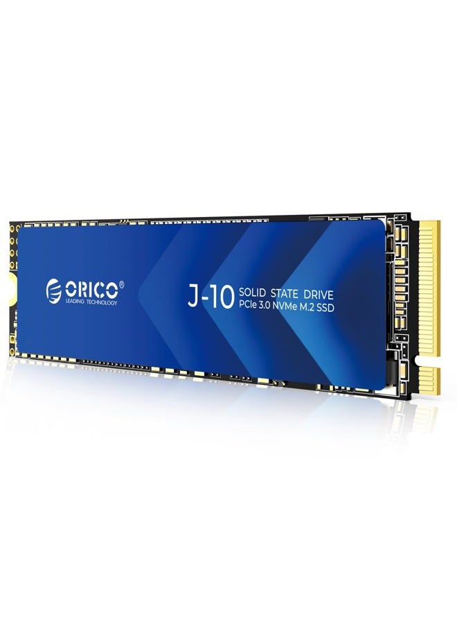 Orico أوركو NVMe SSD 1TB M.2 مع مبرد، حتى 3100MB/s PCIe Gen3x4 2280 قرص صلب داخلي من الحالة الصلبة، ذاكرة تخزين مؤقت SLC 3D NAND، متوافق مع أجهزة الكمبيوتر المحمولة وأجهزة الكمبيوتر المكتبية -J10 - Image 1