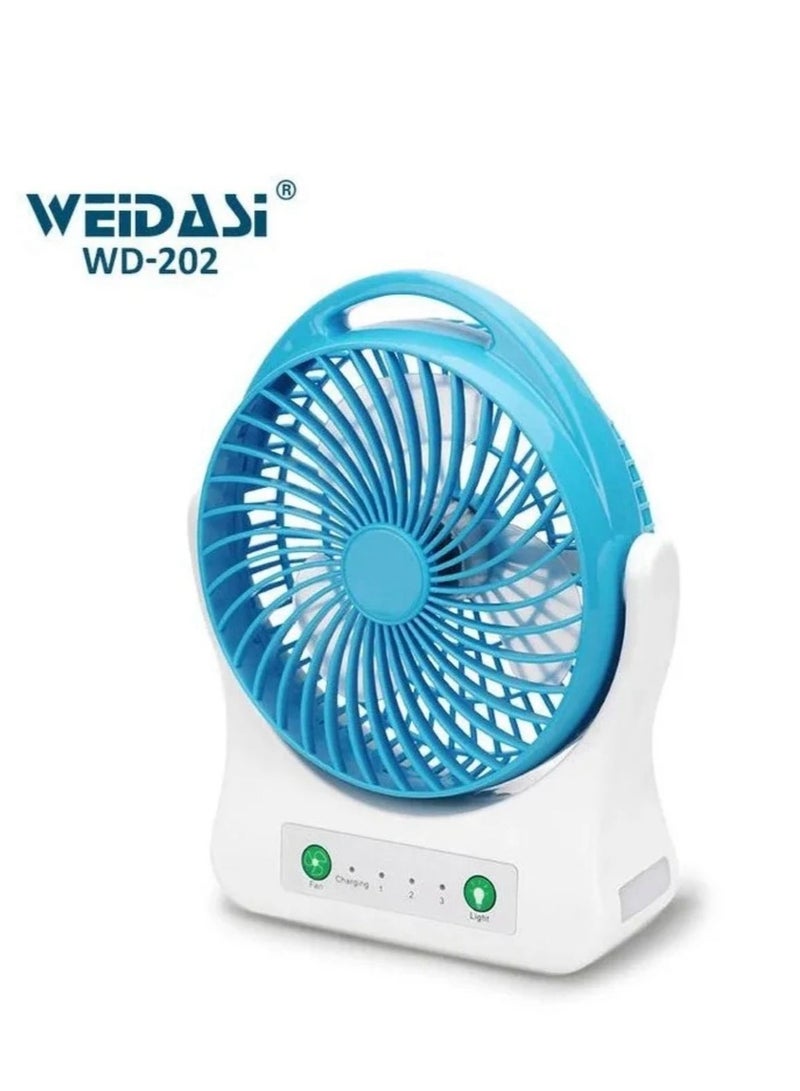 ويداسي مروحة طوارئ قابلة للشحن مع ضوء Weidasi 202 - Image 1
