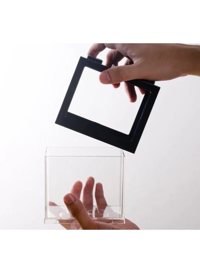 Rubik DIY Mini Betta Fish Tank,Small Transparent Fish Aquarium Stackable Tank, Aquarium Lego Design Block Type (White) - Image 4