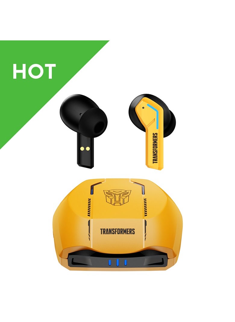 TRANSFORMERS - Transformers TF-T06 TWS Wireless Headphones Bluetooth 5.3 Bumblebee Yellow Game Sports，Intelligent Noise Reduction, Low Latency , HIFI Stereo Sound, 35 Hours Playtime, Suitable For All Models - Image 1