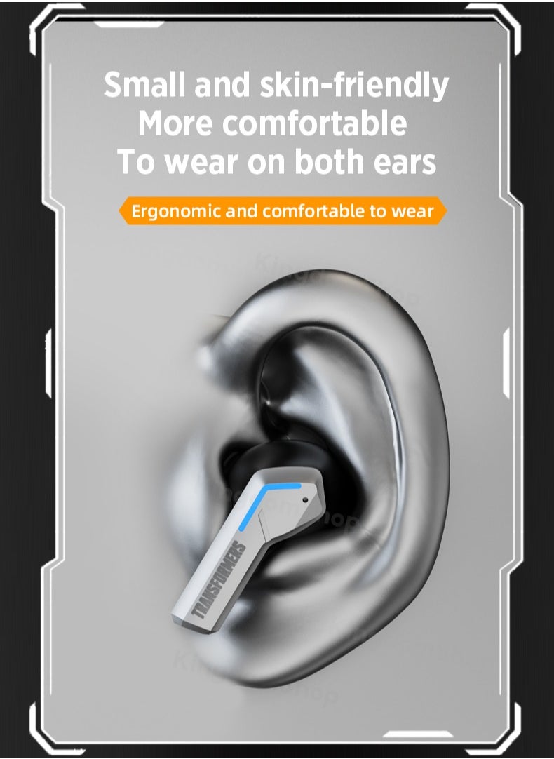 TRANSFORMERS - Transformers TF-T06 TWS Wireless Headphones Bluetooth 5.3 Bumblebee Yellow Game Sports，Intelligent Noise Reduction, Low Latency , HIFI Stereo Sound, 35 Hours Playtime, Suitable For All Models - Image 1