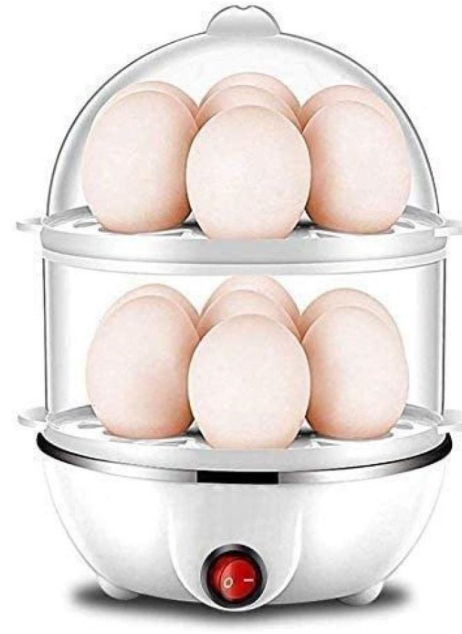 Generic - Multi Function 2 Layer Electric Food And 14 Egg Cooker Boilers And Steamer Egg Poacher Home Machine Egg Boiler With Egg Tray - Image 1