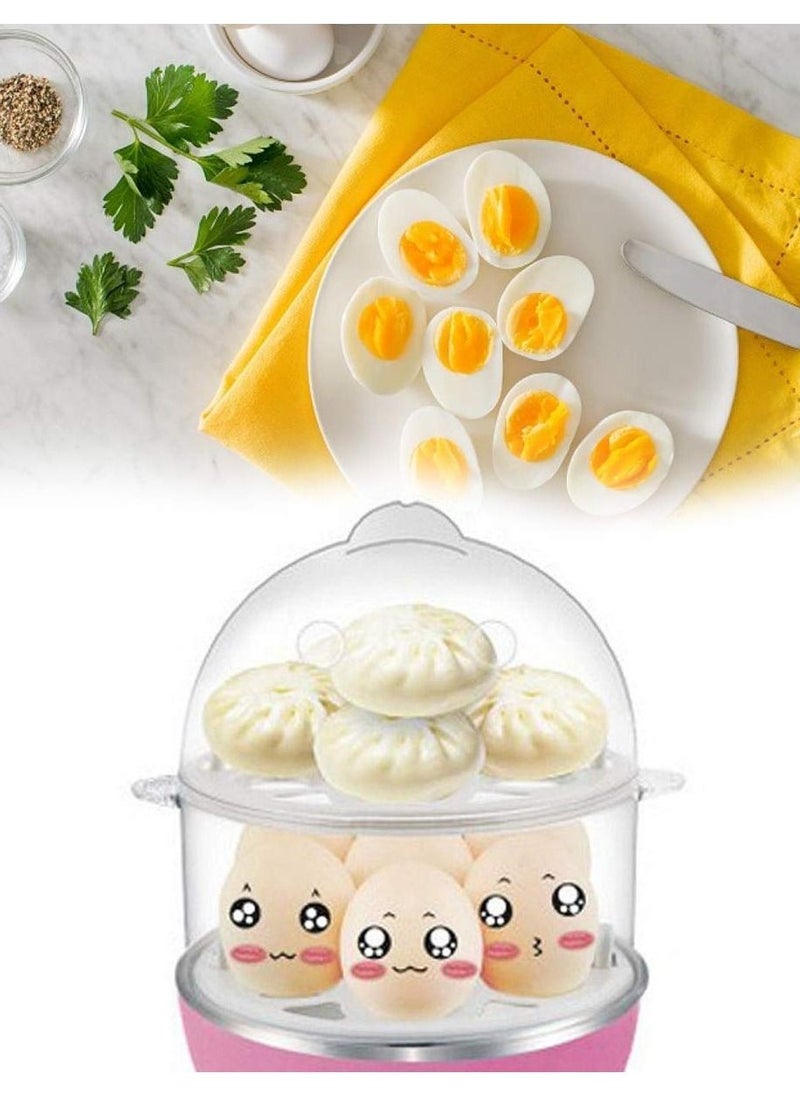 Generic - Multi Function 2 Layer Electric Food And 14 Egg Cooker Boilers And Steamer Egg Poacher Home Machine Egg Boiler With Egg Tray - Image 1