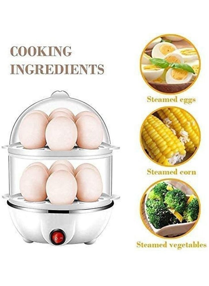 Generic - Multi Function 2 Layer Electric Food And 14 Egg Cooker Boilers And Steamer Egg Poacher Home Machine Egg Boiler With Egg Tray - Image 1