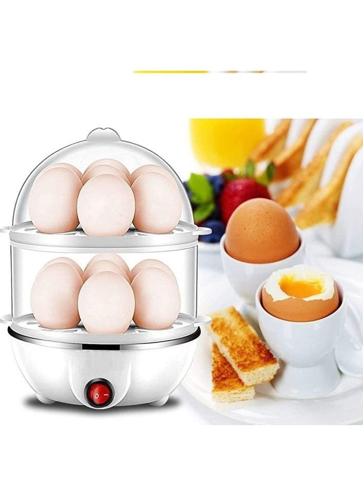 Generic - Multi Function 2 Layer Electric Food And 14 Egg Cooker Boilers And Steamer Egg Poacher Home Machine Egg Boiler With Egg Tray - Image 1