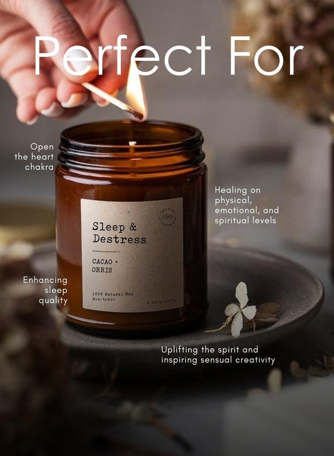 EM5 Aromatherapy Scented Candles Set of 4 | Sleep/Destress - Focus/Meditate - Relax/Calm - Refresh/Rejuvenate | 100g Each, 30Hrs Burn Time | 100% Natural Wax | Non-Toxic, Clean Burning Candles - Image 5