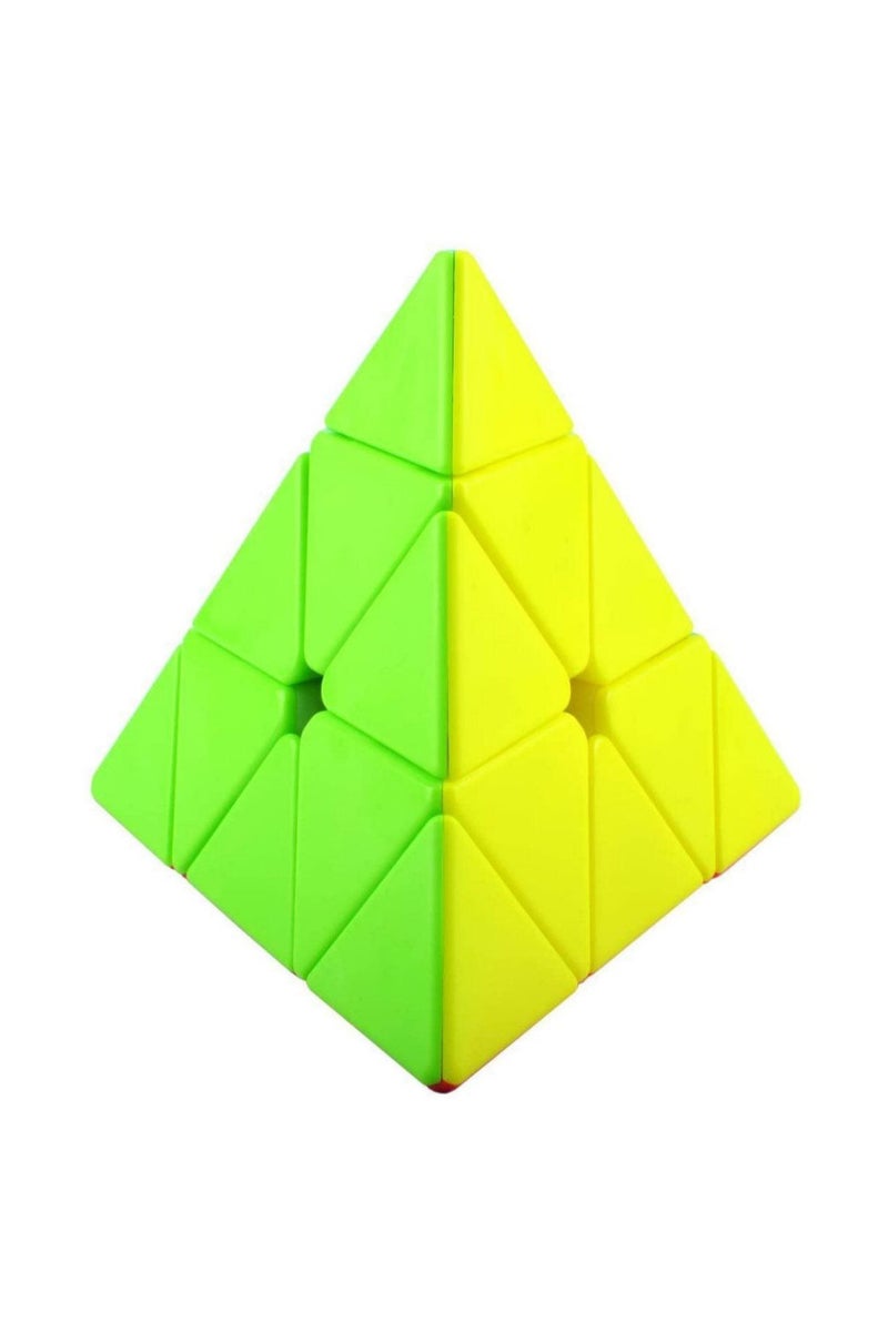 مكعب السرعة مويو بيرامينكس من كيوبسكول بدون ملصقات للأطفال والكبار لتخفيف التوتر - Image 4