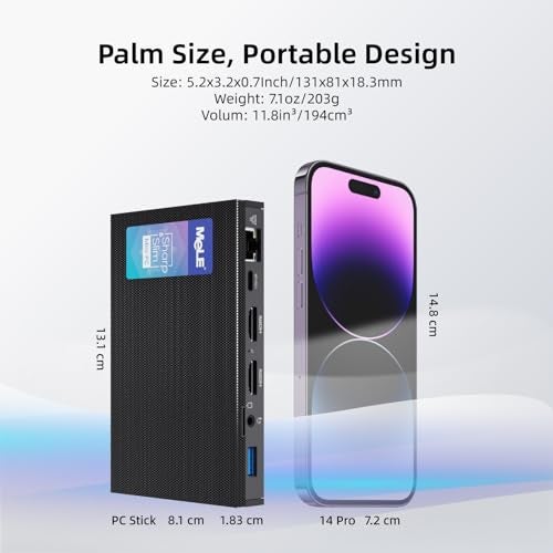 Mele كمبيوتر ميني بدون مروحة MeLE Quieter3Q الجيل 11 N5105 16GB 512GB، كمبيوتر صغير خدمة سطح المكتب مع USB-C PD، إيثرنت جيجابت، HDMI مزدوج 4K، تشغيل تلقائي، دعم PXE M.2 SSD - Image 5