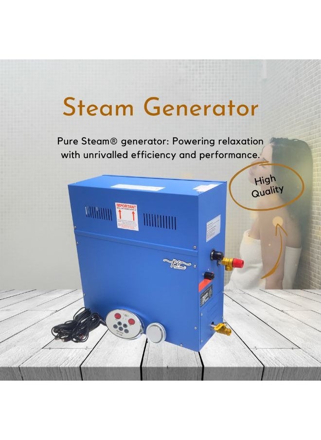 Pure Steam - 6KW Steam Bath Generator for Sauna Steam Room Home and Commercial SPA - Image 1