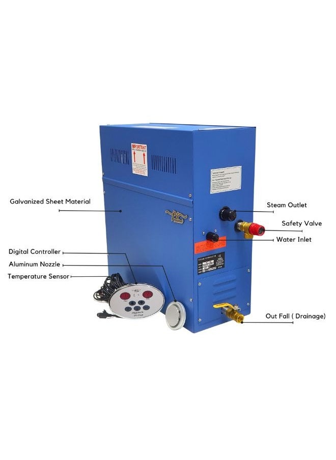 Pure Steam - 6KW Steam Bath Generator for Sauna Steam Room Home and Commercial SPA - Image 1