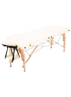 IOLITE Folding Beauty Bed 95cm length 19cmX74cm width Professional Portable Spa Massage Tables Foldable with Bag Salon Portable Massage Bed Foldable Massage Tables with Pillow SPA Bed Wooden Frame  SPA Salon Tattoo Massage Therapeutic Treatment Massage Adjustable Table  - Image 1
