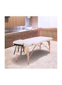 IOLITE Folding Beauty Bed 95cm length 19cmX74cm width Professional Portable Spa Massage Tables Foldable with Bag Salon Portable Massage Bed Foldable Massage Tables with Pillow SPA Bed Wooden Frame  SPA Salon Tattoo Massage Therapeutic Treatment Massage Adjustable Table  - Image 4