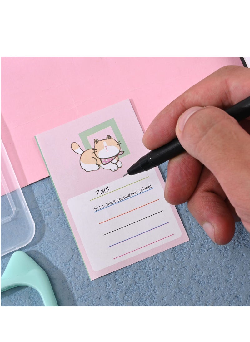 SYOSI SYOSI 4 Pcs Cat Ear Shape ID Badge Holder with Detachable Lanyard, Cartoon Animal Shape Silicone Card Protective Cover, Waterproof Clear Card Holder for Nurse Doctor Teacher student Office Supplies  - Image 5