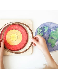 General Explore the Earth Layer Puzzle Puzzle Montessori Wooden Multi-Layer Early Learning Toy for Kids  - Image 1