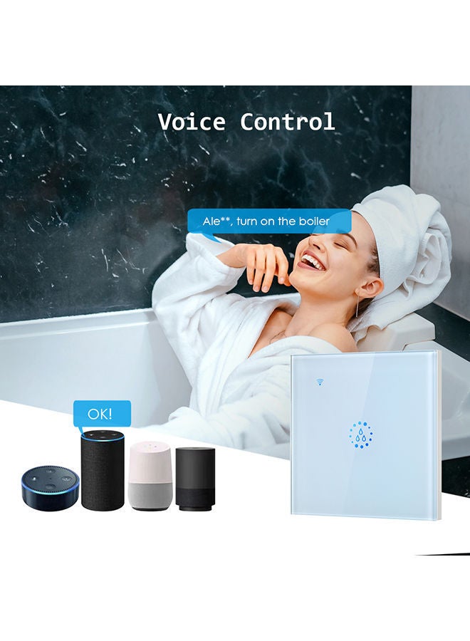 NIBEMINENT Wi-Fi Smart Boiler Touch Switch Voice Control Blue - Image 2