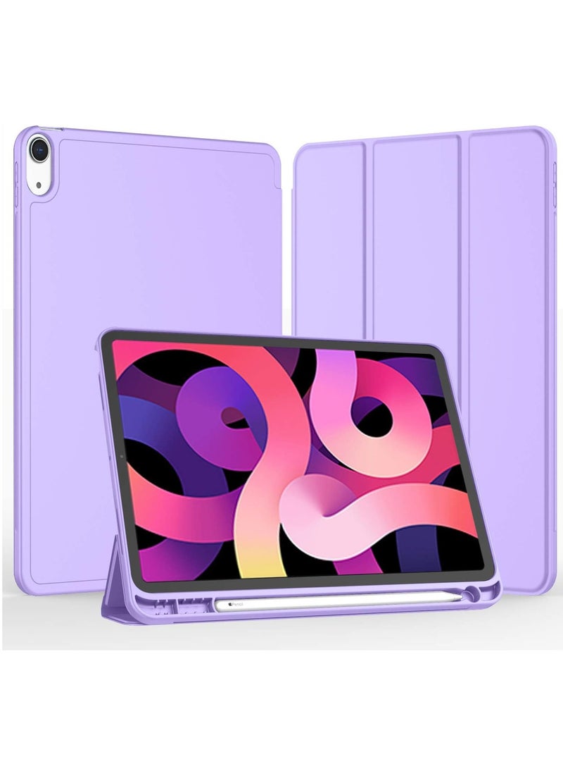 MIGOFAST IPad Air 11 Inch Case M2 2024  iPad Air 5th/4th Generation Case 2022/2020 10.9 Inch with Pencil Holder, Trifold Stand Smart Case  Purple - Image 2