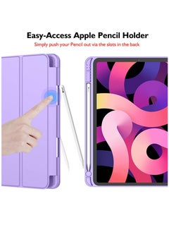 MIGOFAST IPad Air 11 Inch Case M2 2024  iPad Air 5th/4th Generation Case 2022/2020 10.9 Inch with Pencil Holder, Trifold Stand Smart Case  Purple  - Image 5