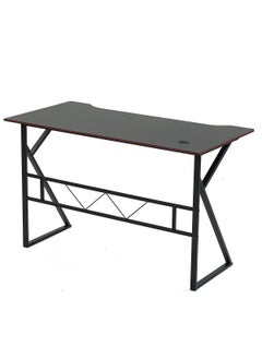 AGD Computer Gaming Table, Computer Workstation, K-Shaped Home Office Desk 100*48*75cm Black  - Image 5