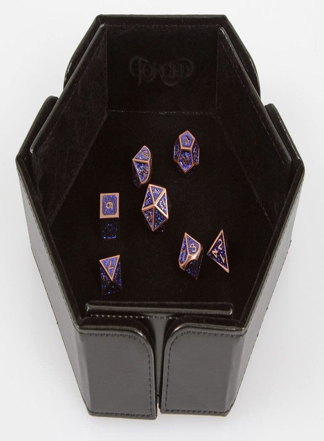 Forged Dice Co. 6.5 Inch Magnetic Folding Dice Tray - Portable, Quiet, Durable Metal Dice Tray for D&D, DND, or Any Dice Game - Black - Image 2