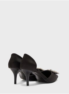 Khizana Jewelled Flower Buckle Pointed Pump  - Image 2