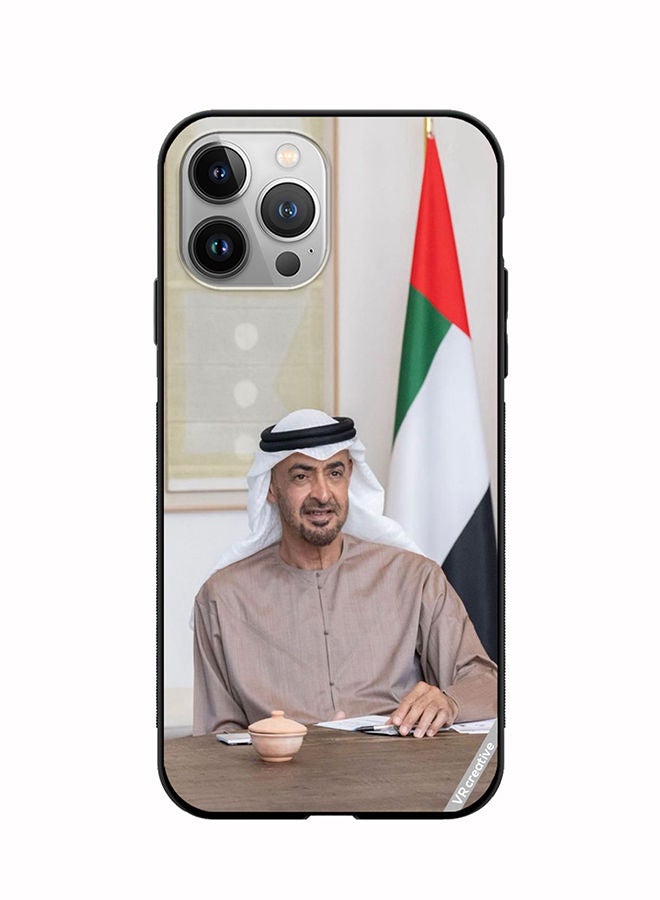 VR CREATIVE غطاء حماية لجهاز آبل آيفون 11 برو بتصميم الشيخ محمد بن زايد آل نهيان متعدد الألوان - Image 1