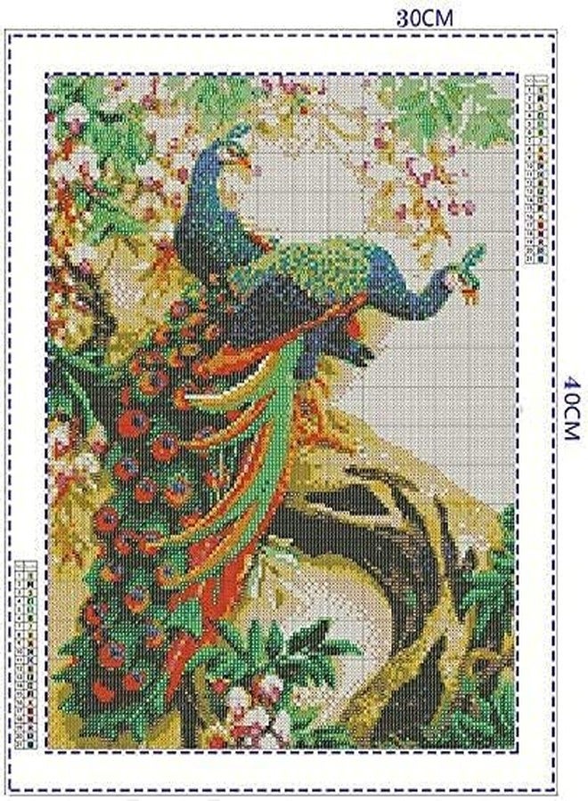 Abhsant 5D Diamond Painting Kit, 12x16inch Diamond Painting Kit for Adults & Kids, Very Suitable for Home Leisure and Wall Decoration, Gift for Kids and Adults (Peacocks) - Image 2