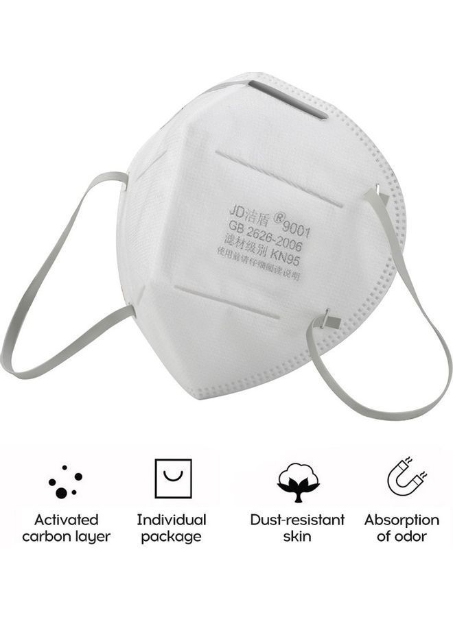 NIBEMINENT Anti-virus And Anti-fog Haze Dustproof KN95 Face Mask 95% Filtration For Exhaust Gas/ Allergies/ Pollen/ PM2.5/ Running/ Cycling Outdoor Activities - Image 2