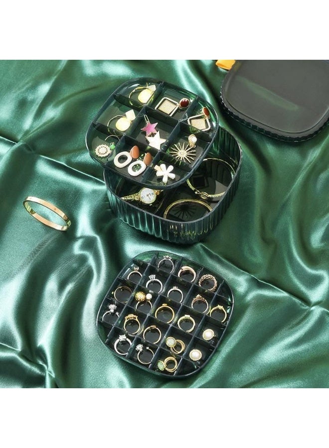 Transparent Plastic Jewelry Storage Box with Multiple Compartments – Small Organizer for Earrings, Rings & Accessories with Secure Lid - Image 4