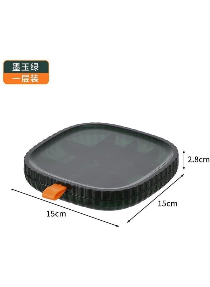 Transparent Plastic Jewelry Storage Box with Multiple Compartments – Small Organizer for Earrings, Rings & Accessories with Secure Lid - Image 2