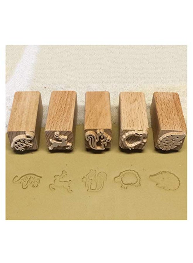TINTON LIFE 16PCS wooden Clay Pottery Stamp Pottery Tool Wood Block Stamp - Image 5