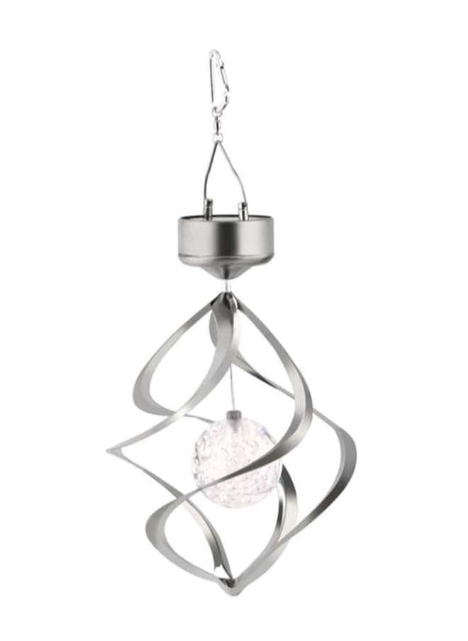 NIBEMINENT - Solar Powered Wind Chime Light Silver/Clear 37 x 14.5cm - Image 1