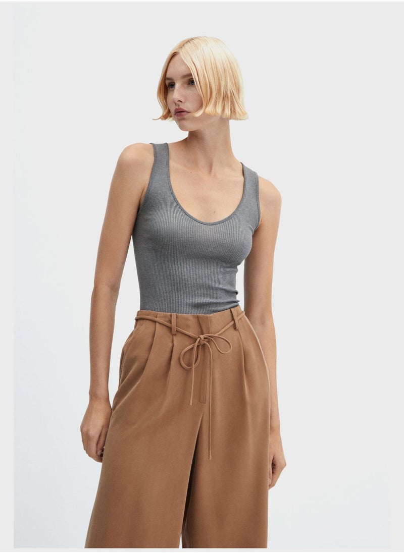 MANGO - High Waist Pants - Image 1