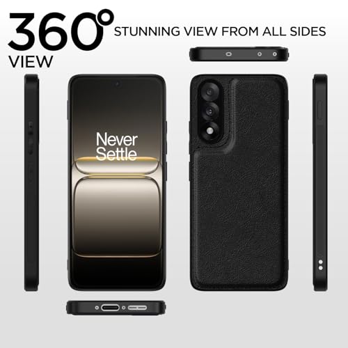 Pikkme Back Cover for OnePlus Nord 5 5G | Full Camera Protection, Raised Edges & Super Soft-Touch Bumper Case (Black) - Image 4