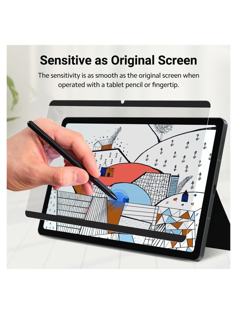 Magnetic Privacy Screen Protector for Samsung Galaxy Tab S10 Plus/S9 Plus/S9 FE+ Plus/S7 FE 5G / S8/S7 Plus 12.4 Inch Filter Anti Glare Blue Light Screen Film,Bubble Free Shield,Scratch Resistant Guard - Image 4