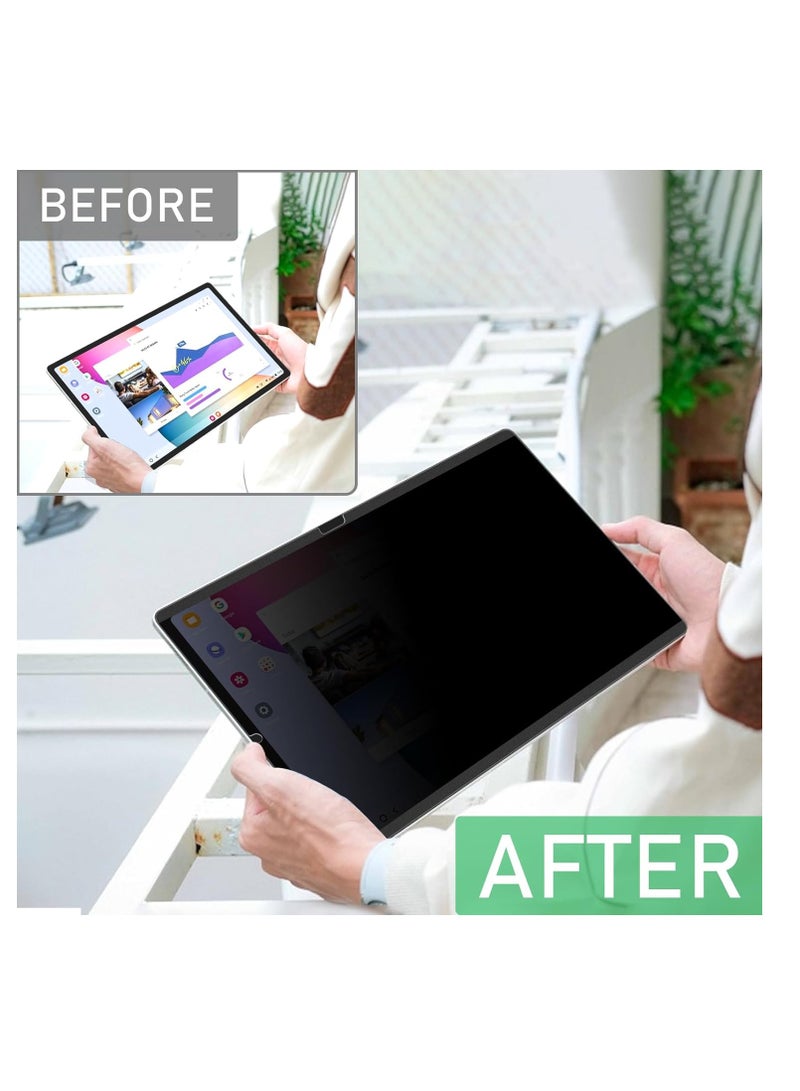 Magnetic Privacy Screen Protector for Samsung Galaxy Tab S10 Plus/S9 Plus/S9 FE+ Plus/S7 FE 5G / S8/S7 Plus 12.4 Inch Filter Anti Glare Blue Light Screen Film,Bubble Free Shield,Scratch Resistant Guard - Image 3