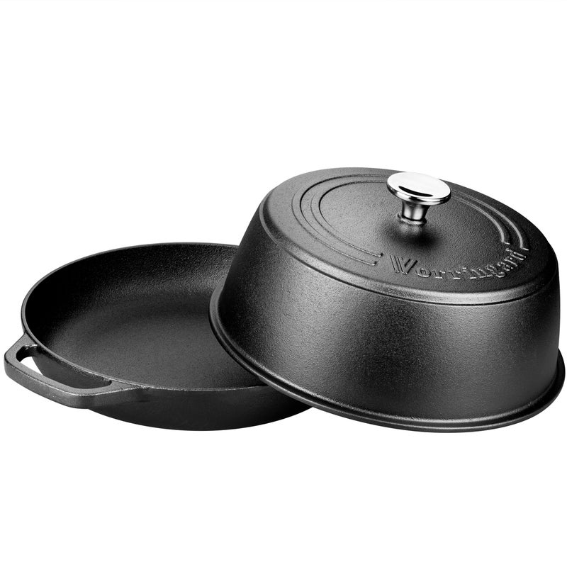 VORRINGARD Cast Iron Dutch Oven Pot with Lid for Bread Baking - include Sourdough Bread Baking Supplies like Banneton Bread Proofing Basket, Bread Oven 6 QT, Pre-seasoned - Image 5